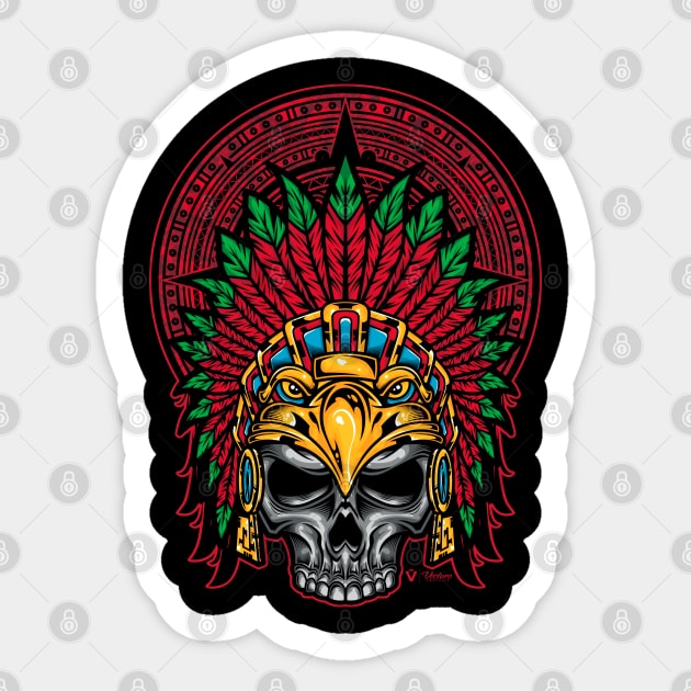 Cuautli - Aztec Sticker by vecturo